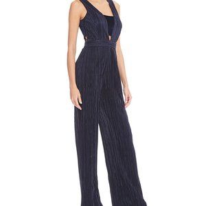 NWT Gianni Bini Caroline Satin/Velvet Jumpsuit, 2